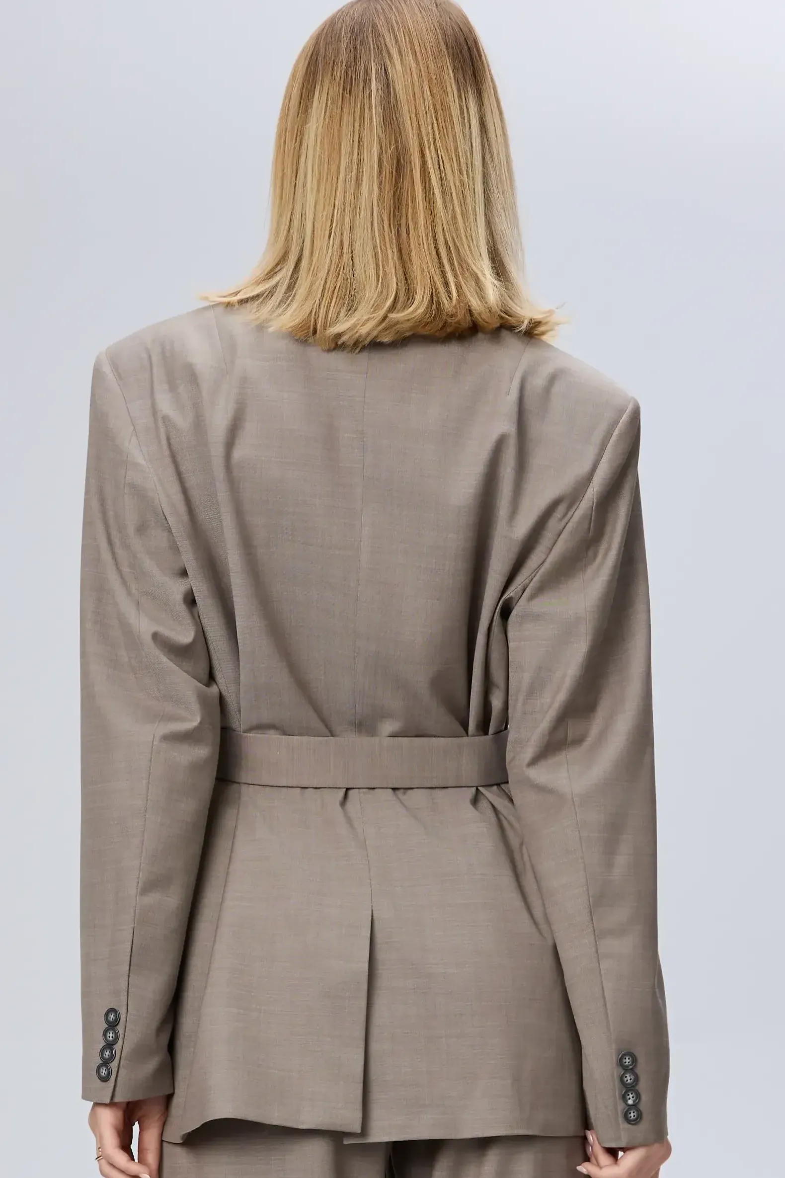 Elegant cord wool suit